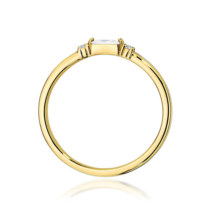 Inel Aur 14K Diamant 0,13ct Model W0714