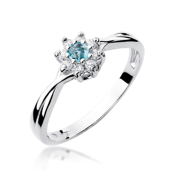 Inel Aur 14K W072 Topaz 0.15ct