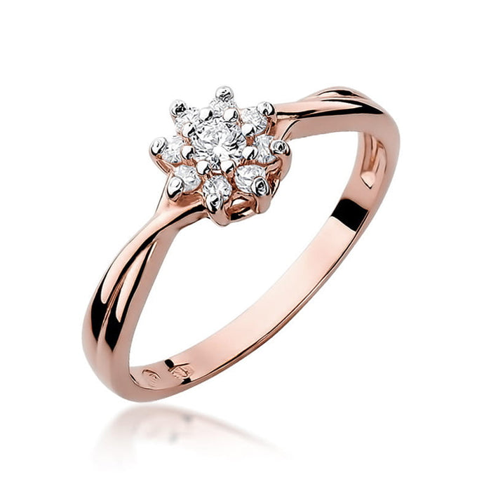 Inel Aur 14K cu Diamante Naturale 0.22 ct