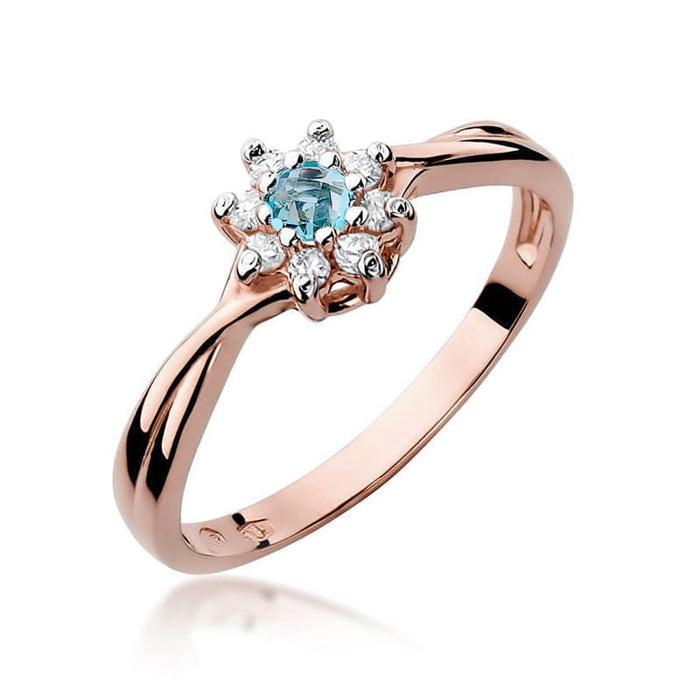Inel Aur 14K W072 Topaz 0.15ct
