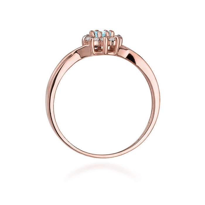 Inel Aur 14K W072 Topaz 0.15ct