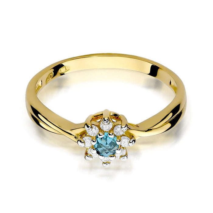 Inel Aur 14K W072 Topaz 0.15ct