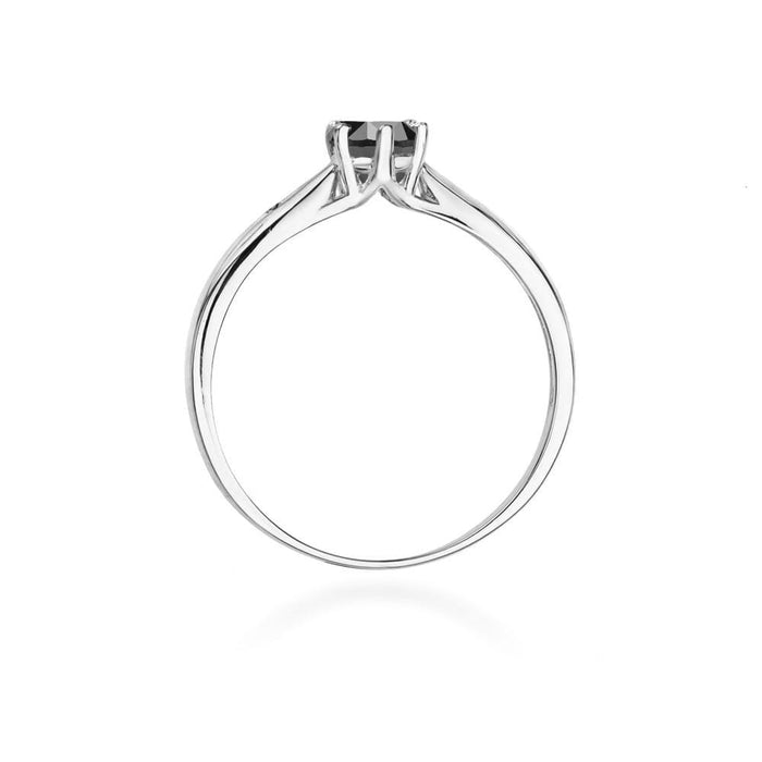 Inel Aur 14K W074 Diamant Negru 0.50ct