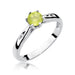 Inel Aur 14k cu Peridot 0.60 ct - Alb