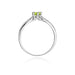 Inel Aur 14k cu Peridot 0.60 ct - Alb