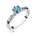 Inel Aur 14K W074 Topaz London Blue 0.50ct