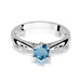 Inel Aur 14K W074 Topaz London Blue 0.50ct