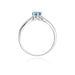 Inel Aur 14K W074 Topaz London Blue 0.50ct