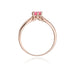 Inel Aur 14K W074 Topaz Roz 0.60ct