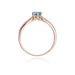 Inel Aur 14K W074 Topaz London Blue 0.50ct