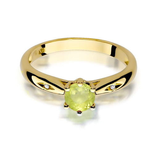 Inel Aur 14k cu Peridot 0.60 ct - Galben