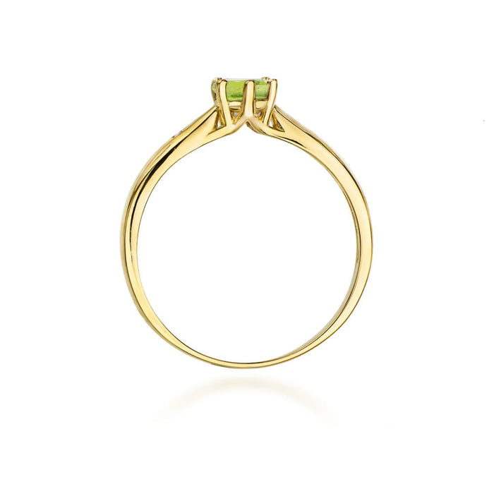 Inel Aur 14k cu Peridot 0.60 ct - Galben