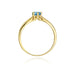 Inel Aur 14K W074 Topaz London Blue 0.50ct