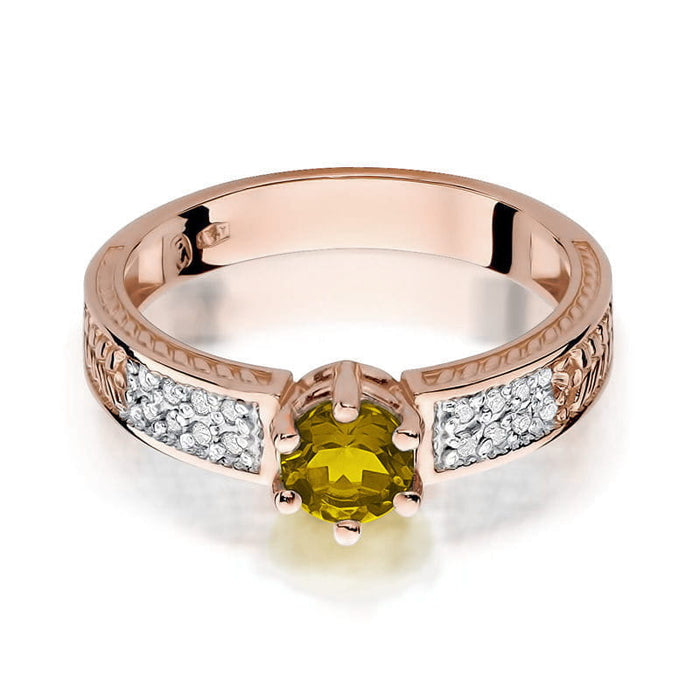 Inel Aur 14K cu Citrine 0.50 ct