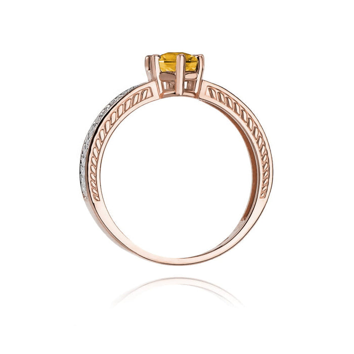 Inel Aur 14K cu Citrine 0.50 ct