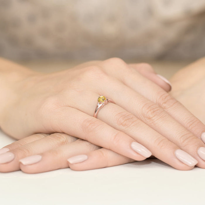 Inel Aur 14K cu Citrin 0.50 ct