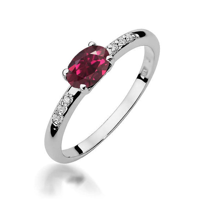 Inel Aur 14K W077 Rodolit 0.50ct