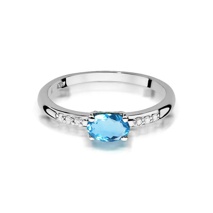 Inel Aur 14K W077 Topaz 0.50ct