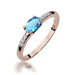 Inel Aur 14K W077 Topaz 0.50ct