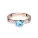 Inel Aur 14K W077 Topaz 0.50ct