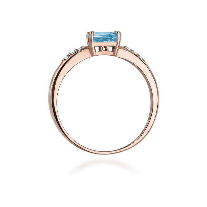 Inel Aur 14K W077 Topaz 0.50ct