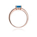 Inel Aur 14K W077 Topaz London Blue 0.50ct