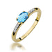 Inel Aur 14K W077 Topaz 0.50ct