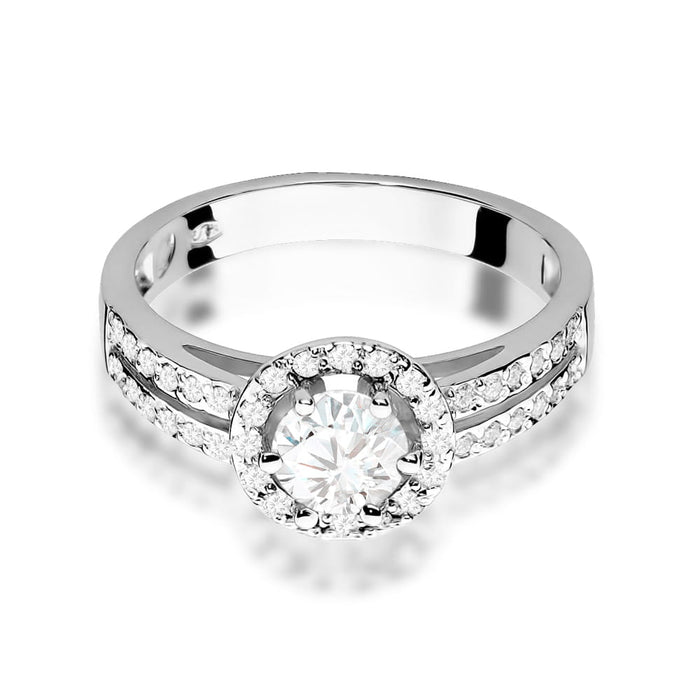 Inel Aur 14K W087 Safir Alb 0.60ct