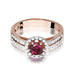 Inel Aur 14K W087 Rodolit 0.60ct
