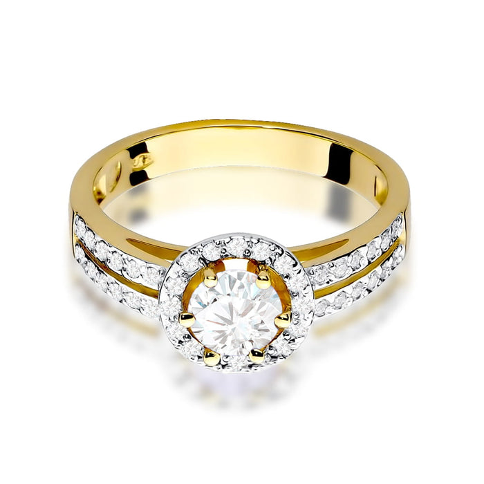 Inel Aur 14K W087 Safir Alb 0.60ct