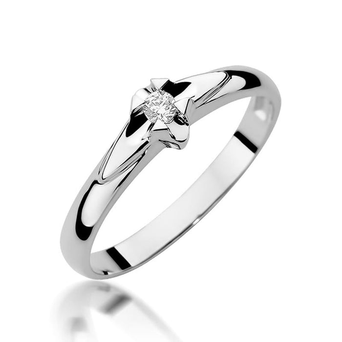 Inel Aur 14K W088 Diamant 0.05ct