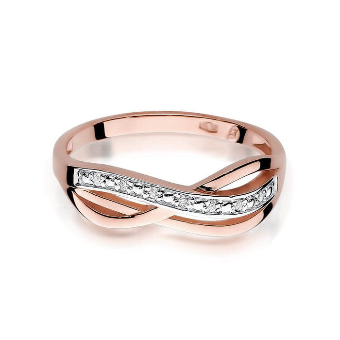 Inel Aur 14K cu Diamant Natural 0.06 ct