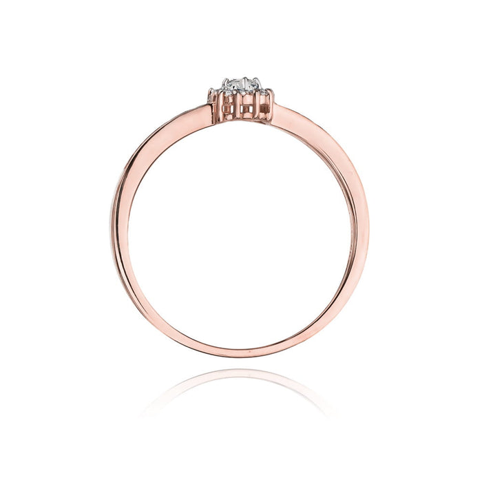 Inel Aur 14k cu Diamant Natural 0.09 ct