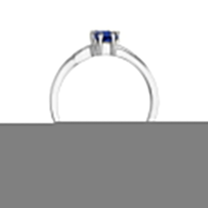 Inel Aur 14k cu Safir 0.60 ct si Diamante Naturale Naturale 0.03 ct