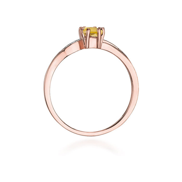 Inel Aur 14K cu Citrin 0.60 ct