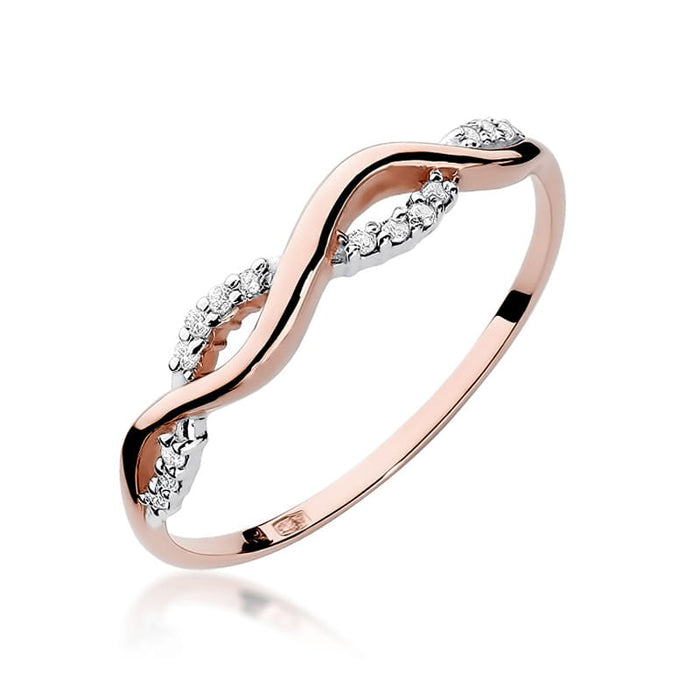 Inel Aur 14k cu Diamant Natural 0.07 ct