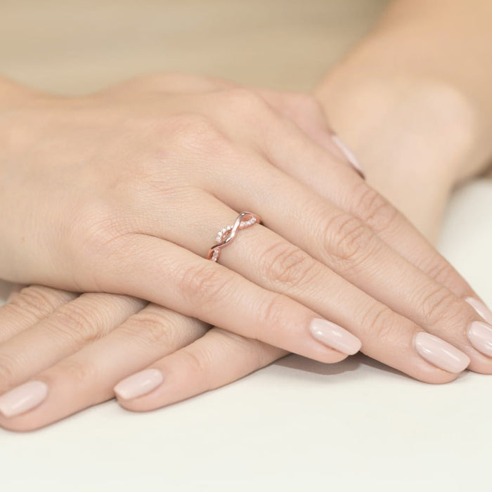 Inel Aur 14k cu Diamant Natural 0.07 ct