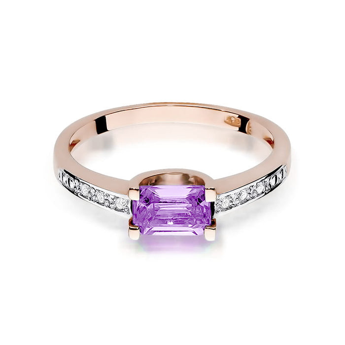 Inel Aur 14K W105 Ametist 0.60ct