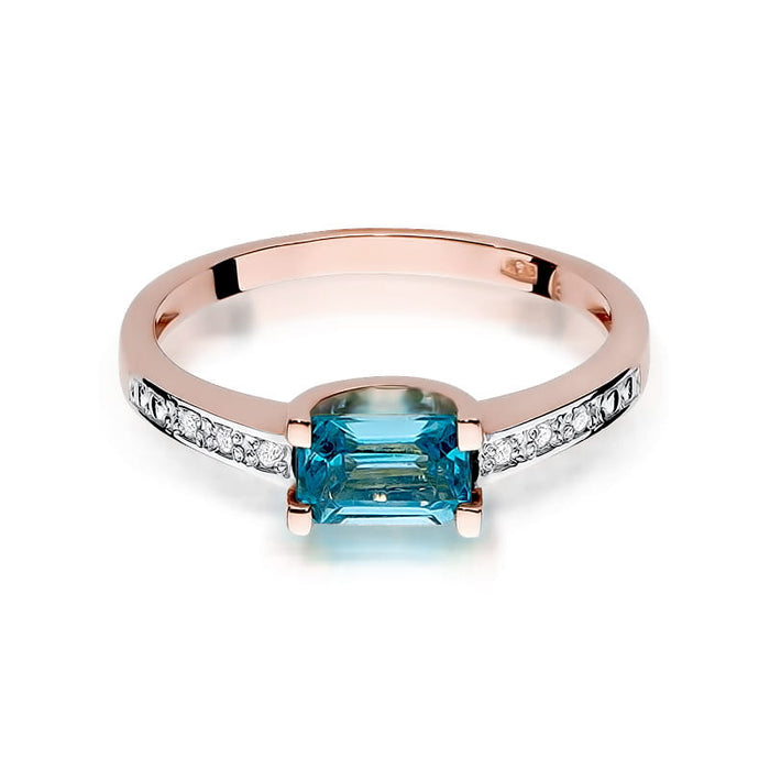 Inel Aur 14K cu Topaz 0.65 ct