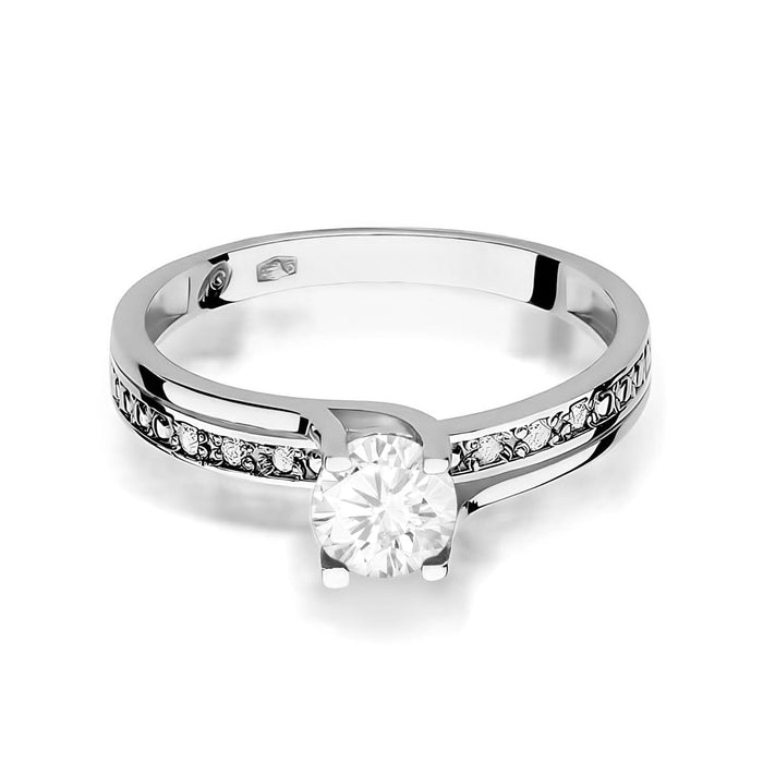 Inel Aur 14K W106 Safir Alb 0.50ct