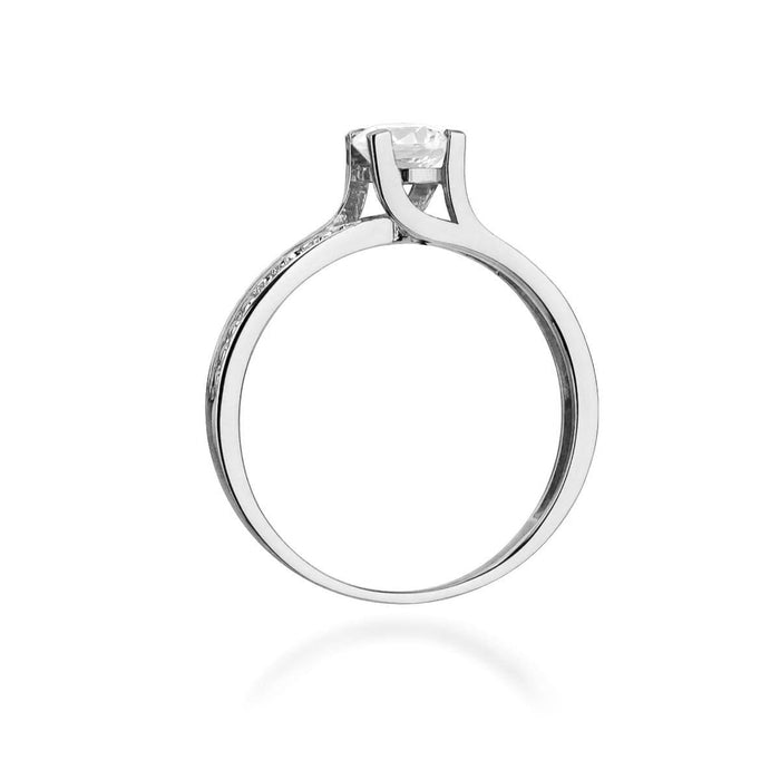 Inel Aur 14K W106 Safir Alb 0.50ct