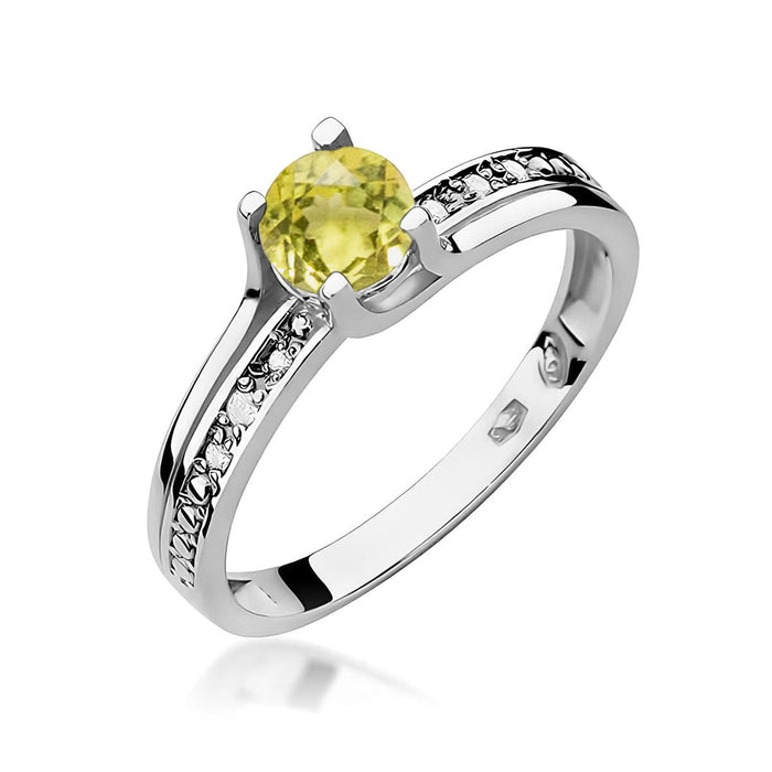 Inel Aur 14K W106 Peridot 0.60ct