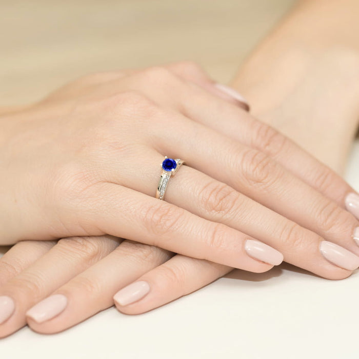 Inel Aur 14K W106 Safir 0.50ct