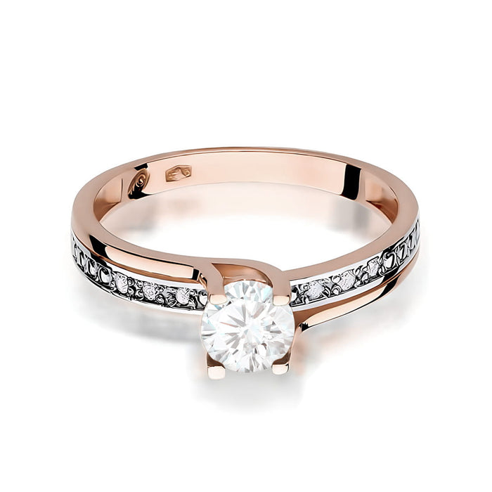 Inel Aur 14K W106 Safir Alb 0.50ct