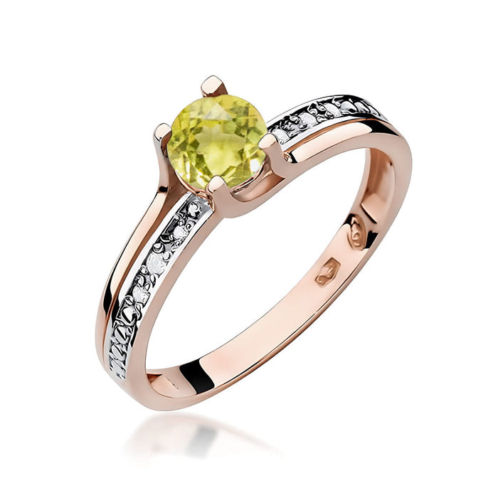 Inel Aur 14K W106 Peridot 0.60ct