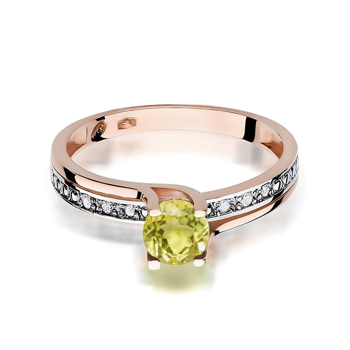 Inel Aur 14K W106 Peridot 0.60ct