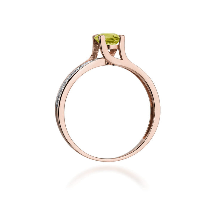 Inel Aur 14K W106 Peridot 0.60ct