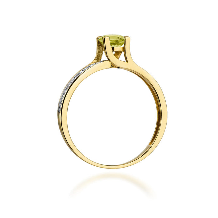 Inel Aur 14K W106 Peridot 0.60ct