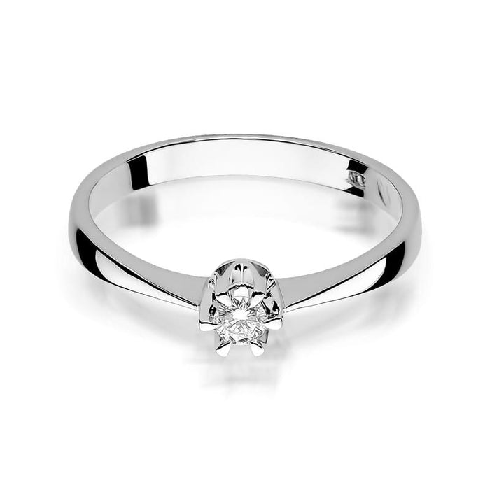 Inel Aur 14K cu Diamant Natural Natural 0.08 ct