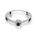 Inel Aur 14K W111 Diamant Negru 0.12ct